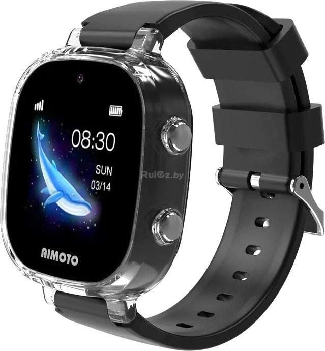 Умные часы с наушниками Aimoto Crystal 4G (черный)