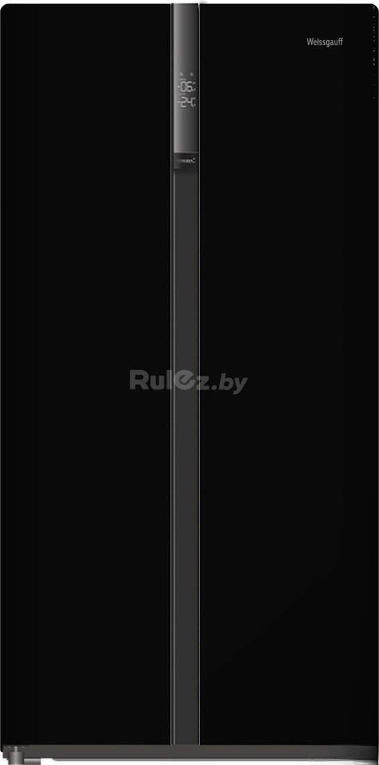 Холодильник side by side Weissgauff WSBS 500 Inverter NoFrost Black Glass