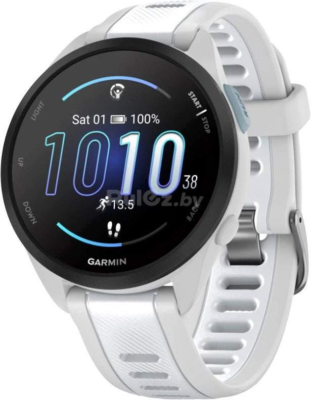 Умные часы Garmin Forerunner 165 Music (туманно-серый/белый камень)