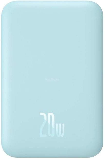 Внешний аккумулятор Baseus Magnetic Wireless PPCX020003 6000mAh (голубой)