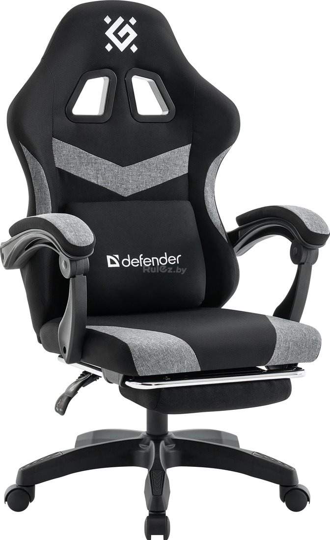 Игровое (геймерское) кресло Defender Runa Pro (черный/серый)