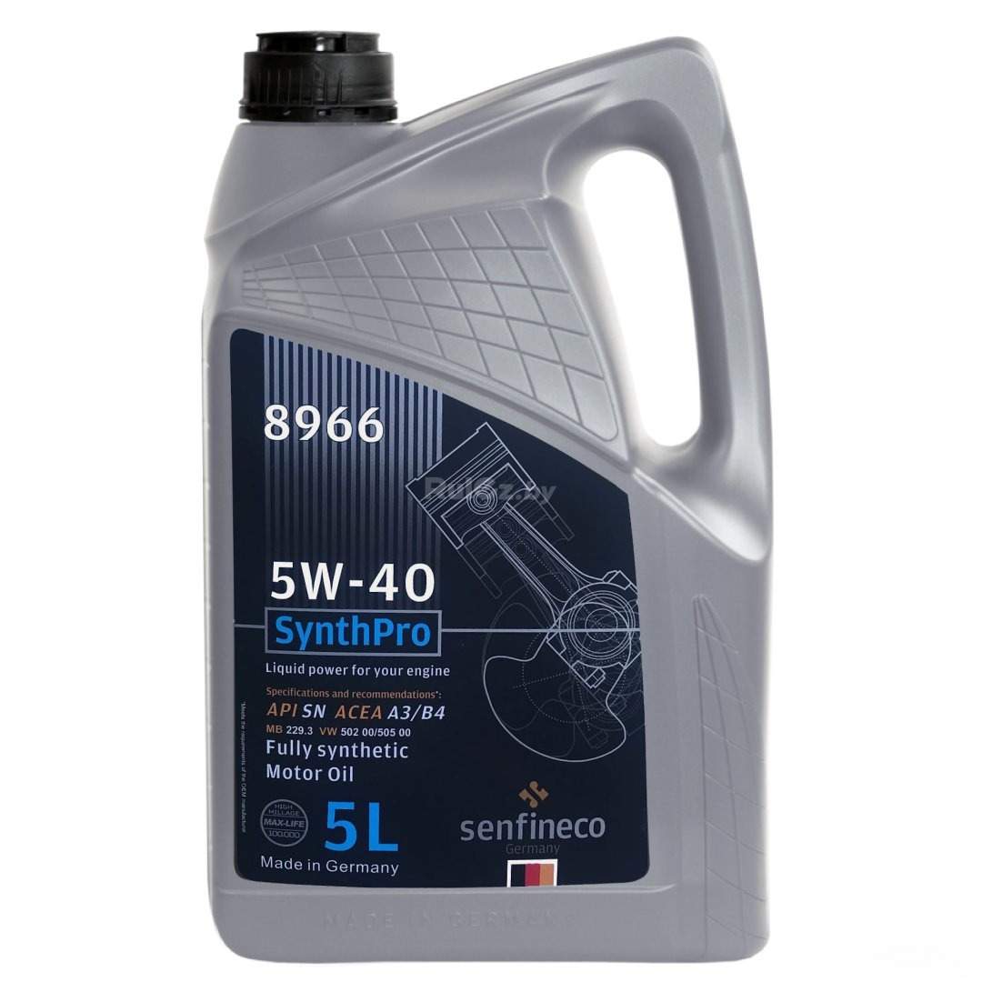 Моторное масло Senfineco SynthPro 5W-40 API SN ACEA A3/B4, 5л