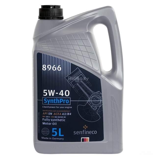 Моторное масло Senfineco SynthPro 5W-40 API SN ACEA A3/B4, 5л