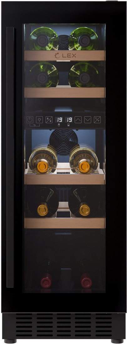 Винный шкаф LEX LWD3017BL Dual Zone