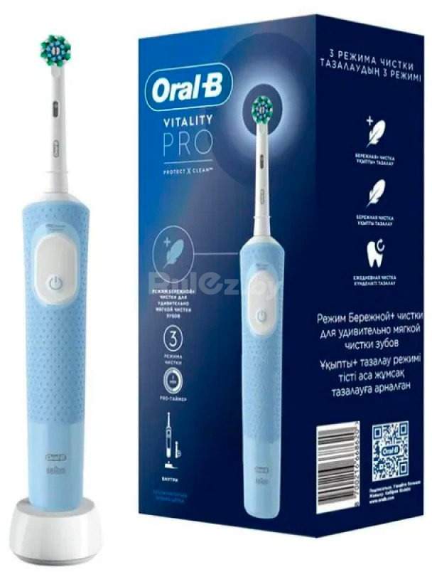 Электрическая зубная щетка Oral-B Vitality Pro D103.413.3 Protect X Clean D103.413.3 (голубой)
