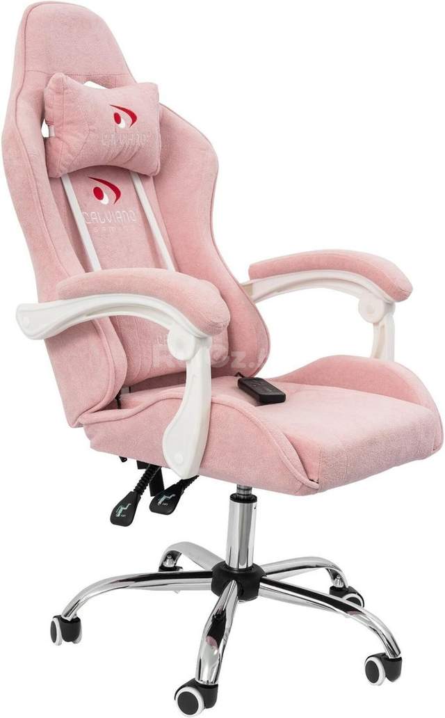 Игровое (геймерское) кресло Calviano Nero (pink plush)