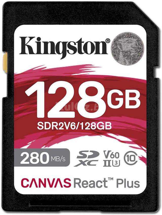 Карта памяти Kingston Canvas React Plus SDXC 128GB SDR2V6/128GB