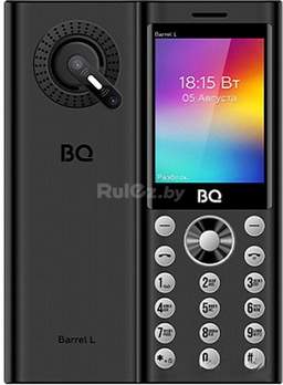 Кнопочный телефон BQ BQ-2458 Barrel L (черный/серебристый)
