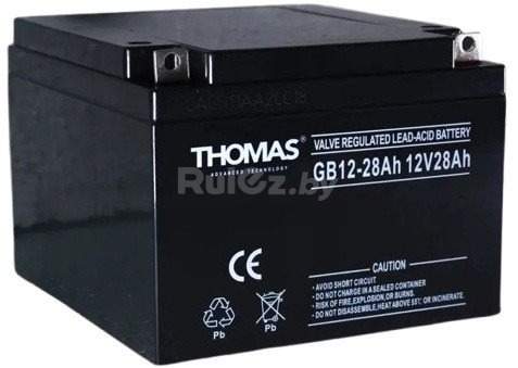 Аккумулятор для ИБП Thomas GB 12-28 (12В/28 А·ч)