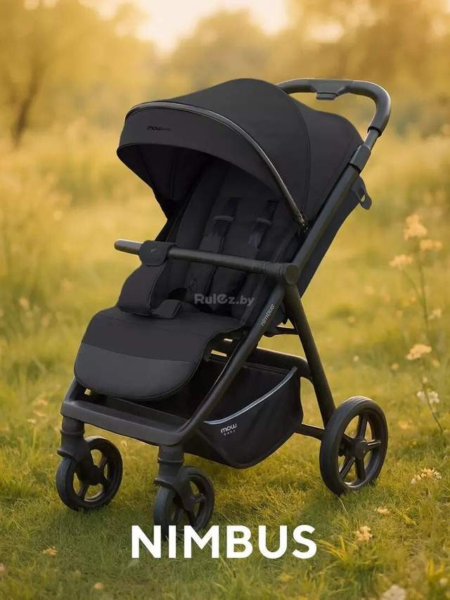 Коляска прогулочная «книга» MOWbaby Nimbus MB103 (черный)