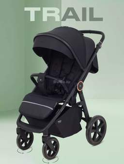 Коляска прогулочная «книга» MOWbaby Trail 2025 MB090 (черный)