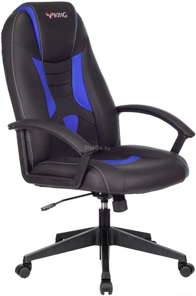 Кресло Бюрократ VIKING-8/BL+BLUE (черный/синий)
