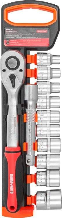 Набор трещотка с головками BaumAuto BM-012-5MSA (12 предметов)