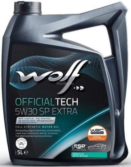 Моторное масло Wolf OfficialTech 5W-30 SP EXTRA 5л