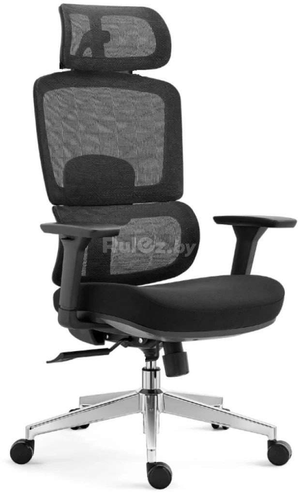 Офисное кресло SitUp Garfild Chrome (сетка Black/ткань Black)