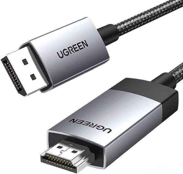 Кабель Ugreen DP119 15774 DisplayPort - DisplayPort (2 м, черный) Ugreen DP119 15774 DisplayPort - HDMI (2 м, черный)