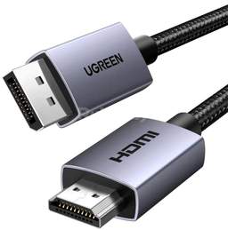 Кабель Ugreen DP125 35842 DisplayPort - HDMI (2 м, черный)