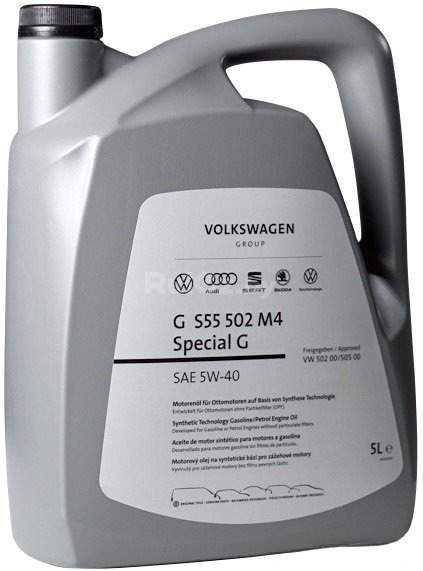 Моторное масло AUDI/Volkswagen Special G 5W-40 5л GS55502M4