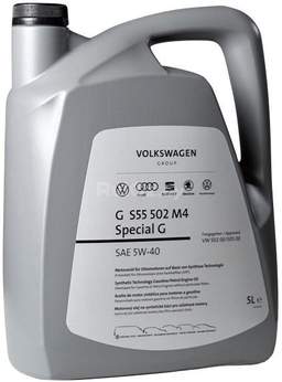 Моторное масло AUDI/Volkswagen Special G 5W-40 5л GS55502M4