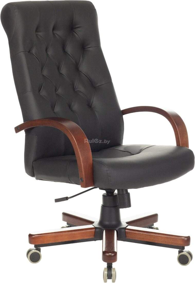 Офисное кресло Бюрократ T-9928WALNUT/ECO (черный)