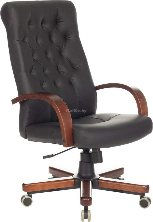 Офисное кресло Бюрократ T-9928WALNUT/ECO (черный)