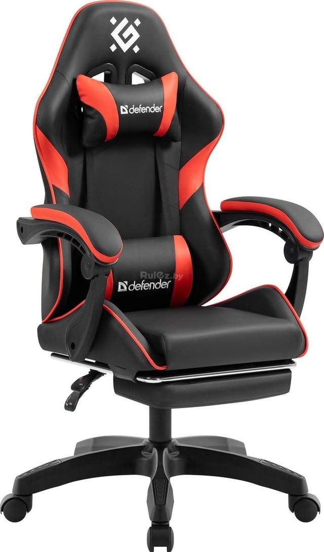 Игровое (геймерское) кресло Defender Serenity (черный/красный)