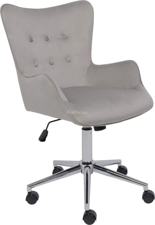 Офисное кресло AksHome Bella Chrome Seven 324 (велюр/серый)