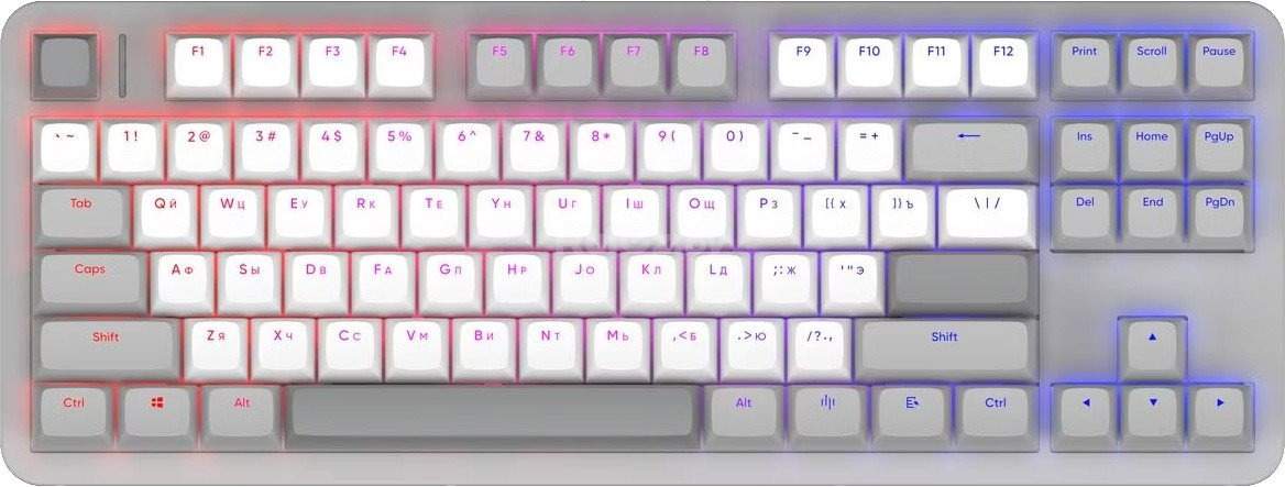 Клавиатура Red Square Alumix TKL Gray Matter (g3ms Sapphire)