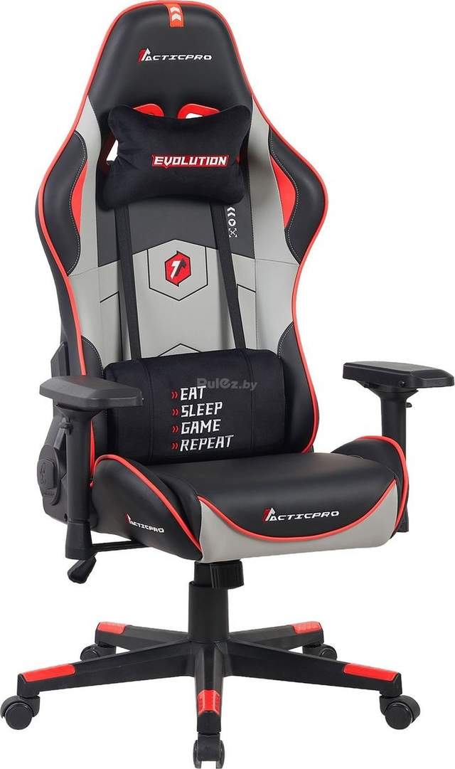 Игровое (геймерское) кресло Evolution Tactic PRO Special edition D1 (черный/серый/красный)