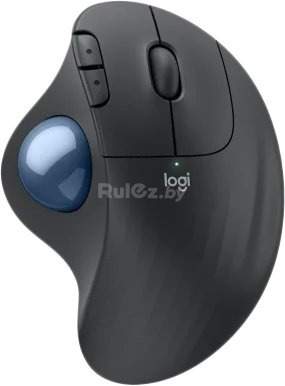 Мышь Logitech Ergo M575S (графитовый, синий шарик)