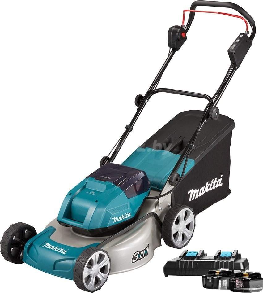 Газонокосилка аккумуляторная Makita DLM460PT2 (с 2-мя АКБ)