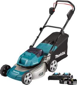 Газонокосилка аккумуляторная Makita DLM460PT2 (с 2-мя АКБ)