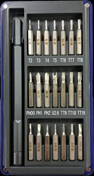 Набор отвертка с битами Workpro WP200511 (21пр)