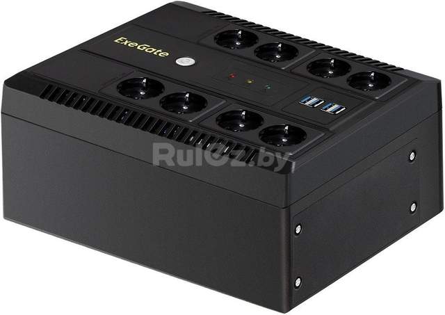 Источник бесперебойного питания ExeGate NEO NNB-650.LED.AVR.8SH.CH EX295011RUS