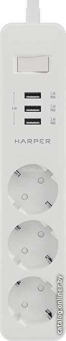 Сетевой фильтр Harper UCH-325 (белый)