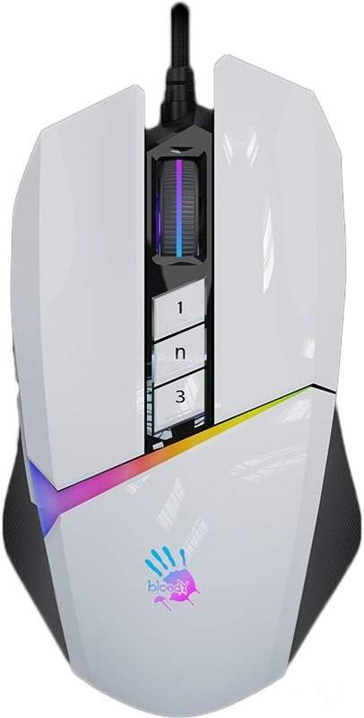 Игровая мышь A4Tech Bloody W60 Max (белый)