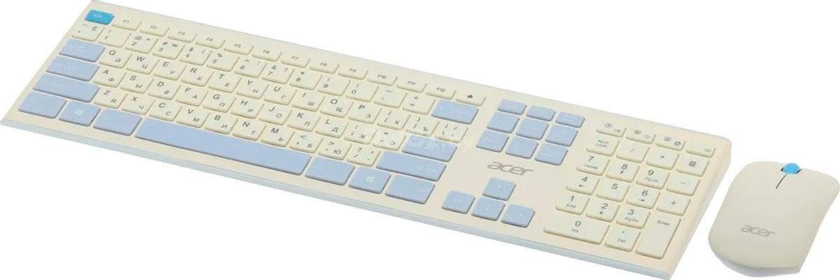 Офисный набор Acer OCC205 (белый/голубой)