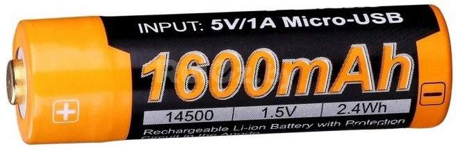 Аккумулятор Fenix 14500 1600mAh ARB-L14-1600U 1шт