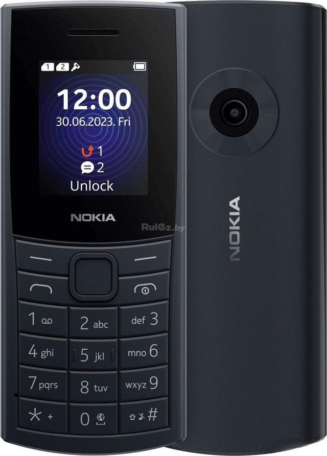 Кнопочный телефон Nokia 110 4G Dual SIM (темно-синий)