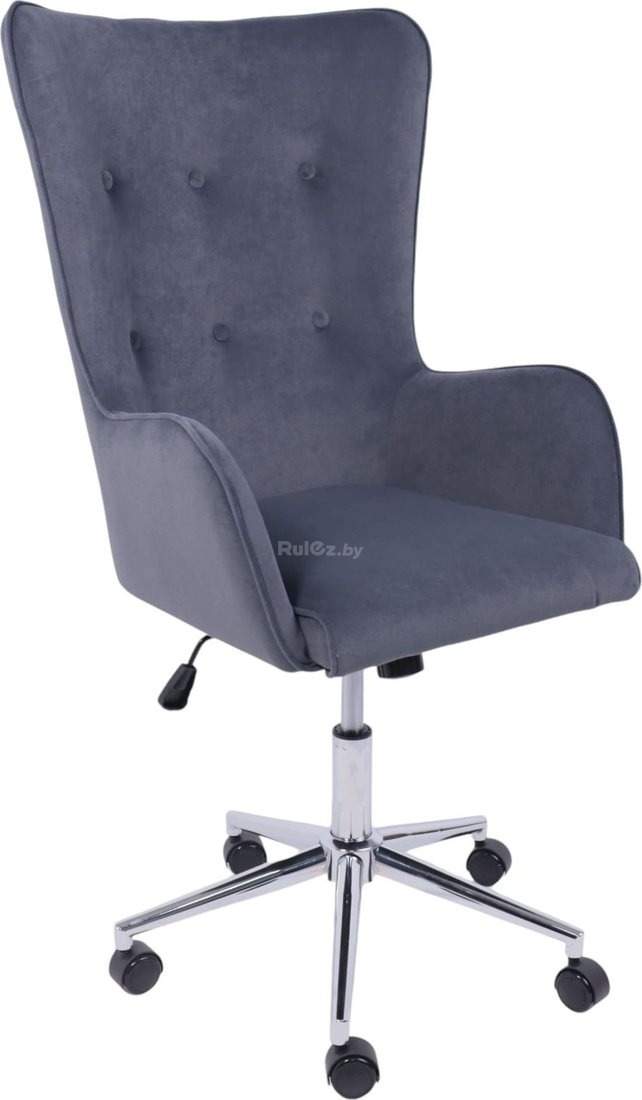 Офисное кресло AksHome Bella XL (chrome Kiton 713 Graphite велюр/графит)