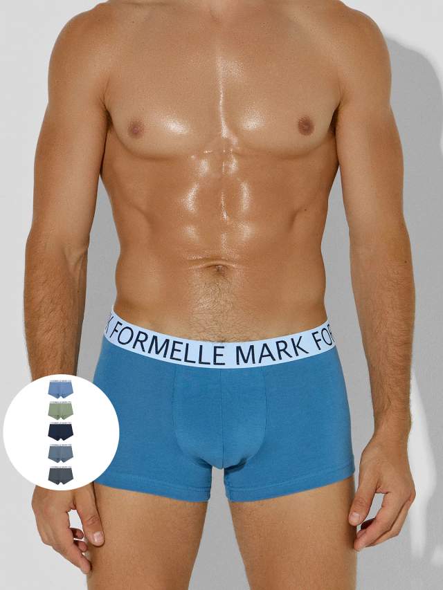 Трусы боксеры мужские в наборе, 5шт Mark Formelle 25-5086Ц-5
