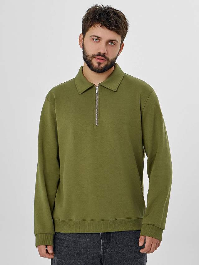 Свитшот мужской оливковый Mark Formelle 25-5046Ц-2