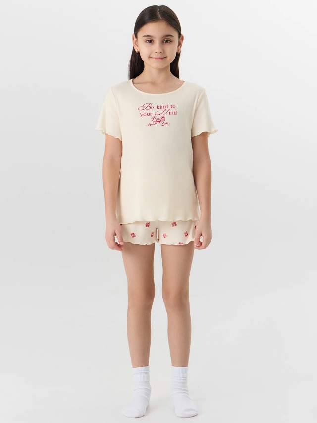 Комплект домашний для девочек бежевый Mark Formelle 25-39064ПП-1