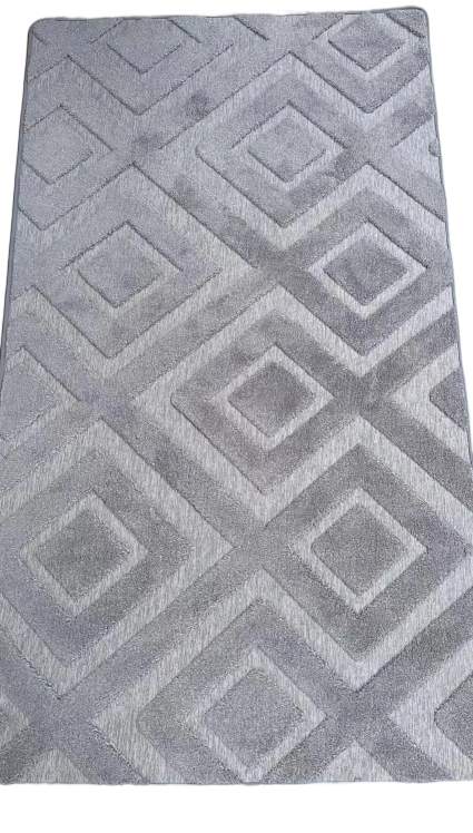 Коврик универсальный HomeKO Jacquard 90х150см XC258104 серый ромб
