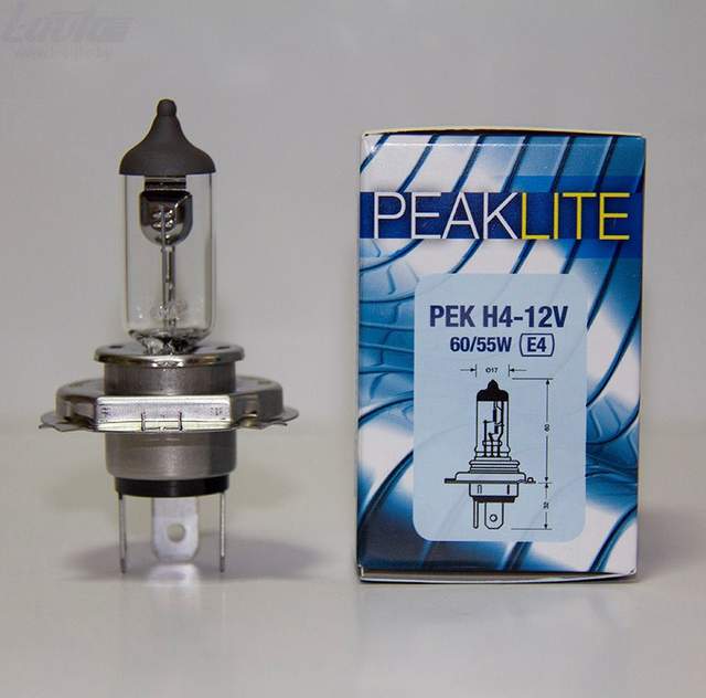 Автолампа PEAKLITE H4 Standard 4121-01B
