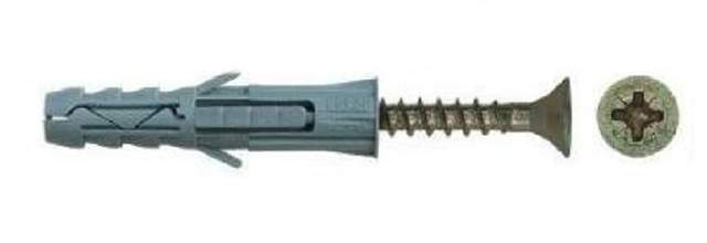 Дюбель с шур.(дюб.10х50-шур.5х 50) (10шт) FixHaus