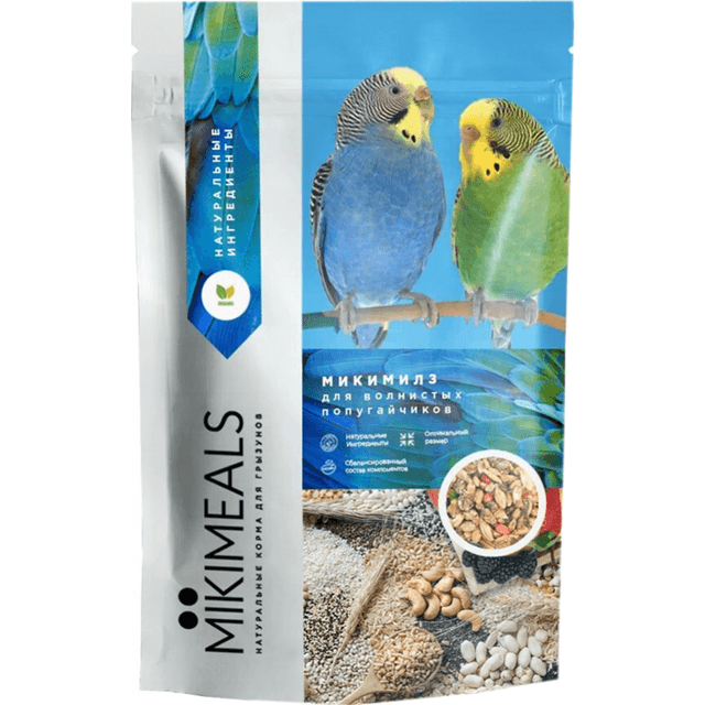 Корм для волнистых попугаев 400 г MIKIMEALS