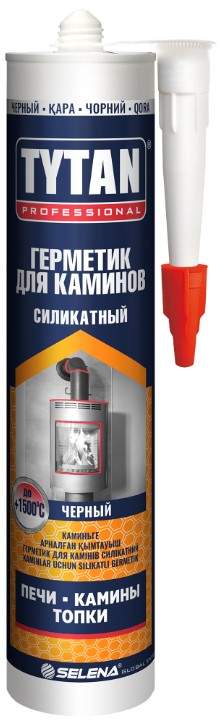 Герметик для каминов черный Tytan Professional 280 мл