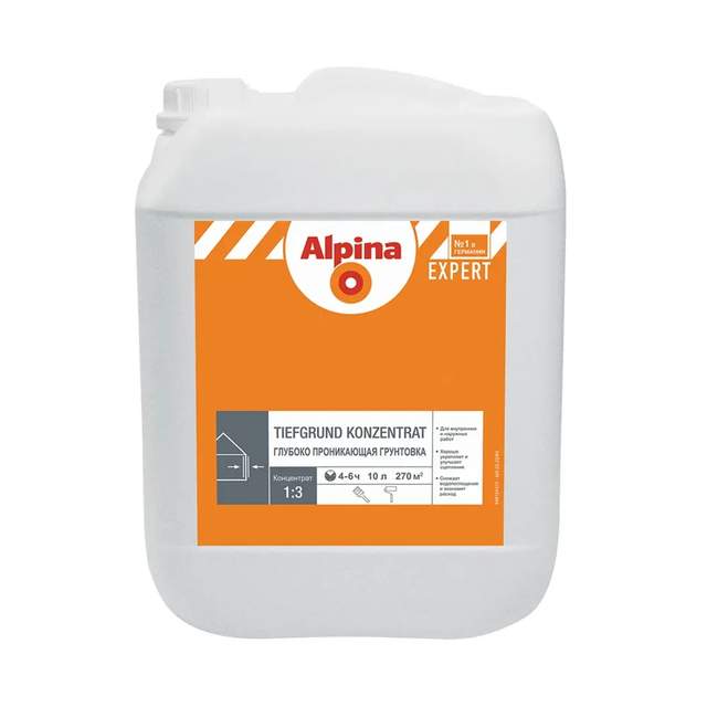 Грунтовка Alpina EXPERT Tiefgrund Konzentrat 10л/10кг