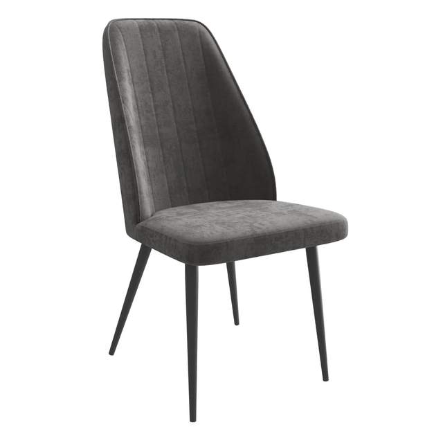 Стул LEONARD M b28 велюр ANTRACITE LUX (черный)